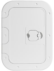 White inspection hatch anti-slip sufrace 280x380mm 